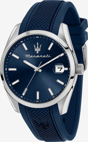 Maserati Analoguhr in Silber: predná strana