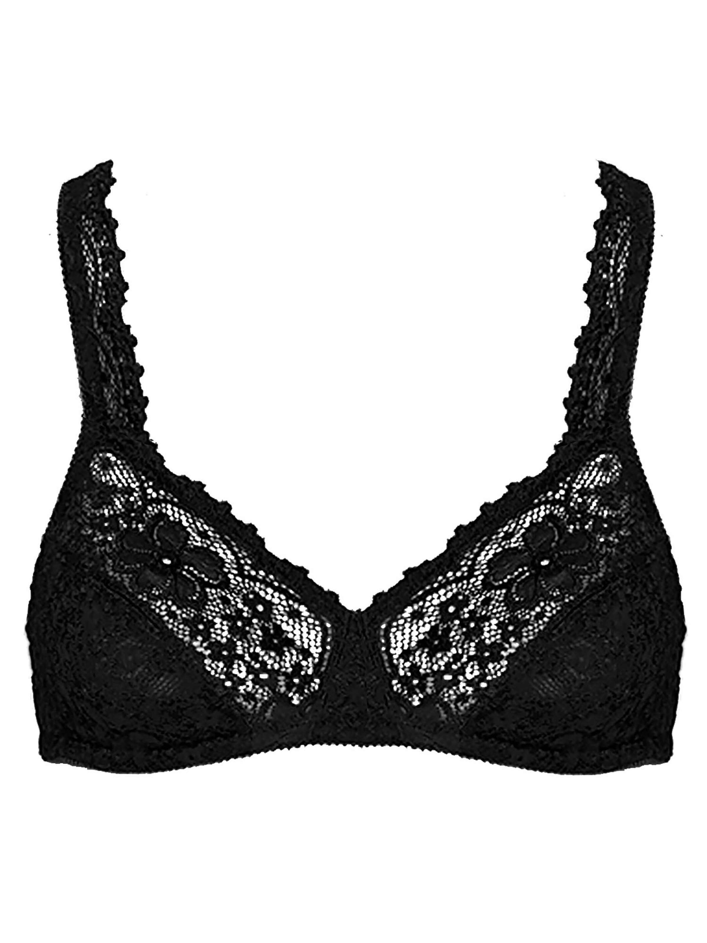 Nina von C. Bra 'Millefleurs' in Black: front