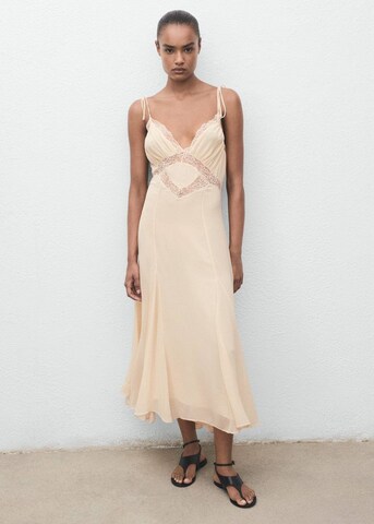 MANGO Dress 'Garbo' in Beige