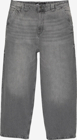 Pull&Bear Ohlapna forma Kavbojke | siva barva: sprednja stran