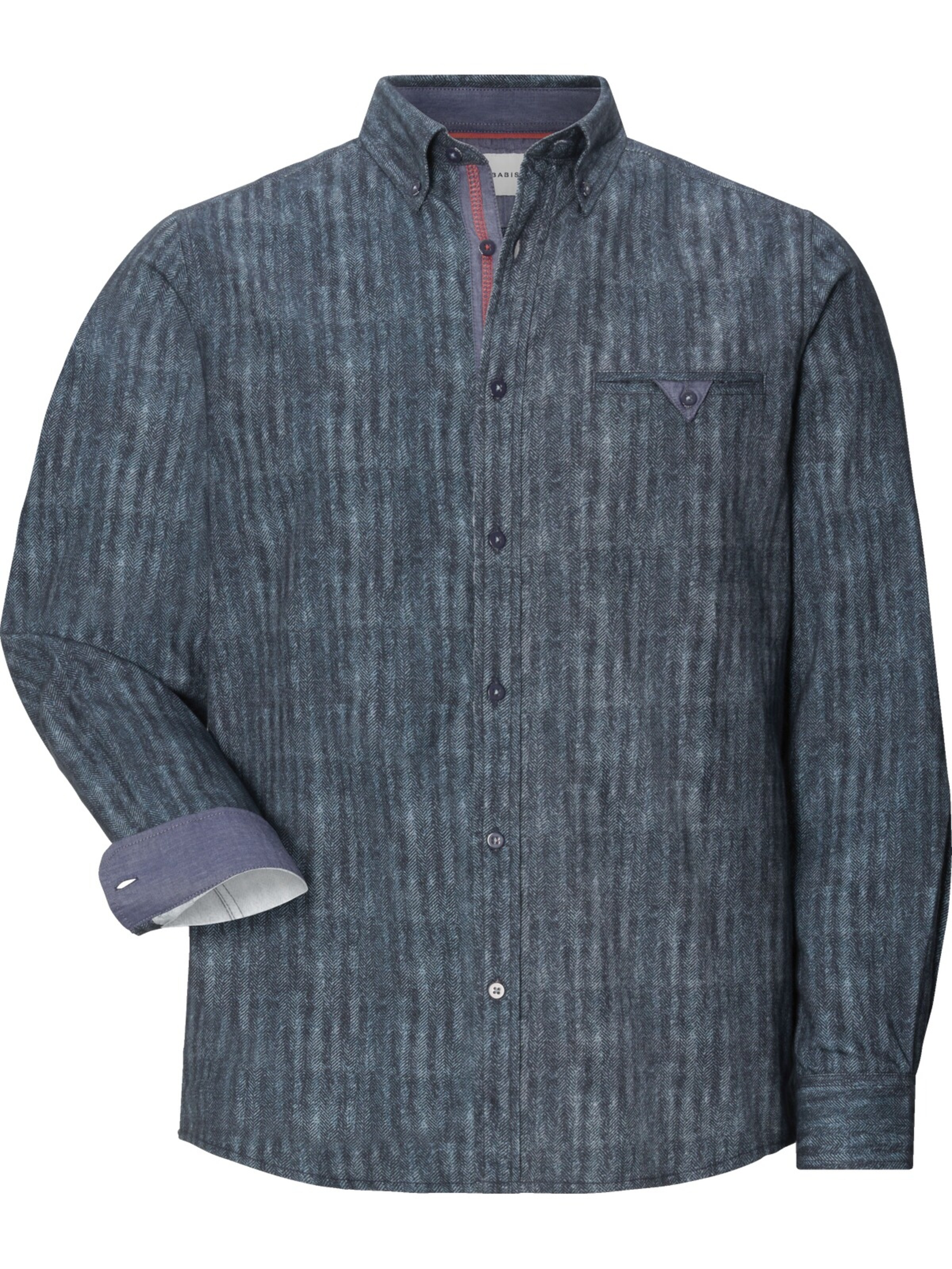 BABISTA Comfort fit Button Up Shirt ' Amissa ' in Blue: front