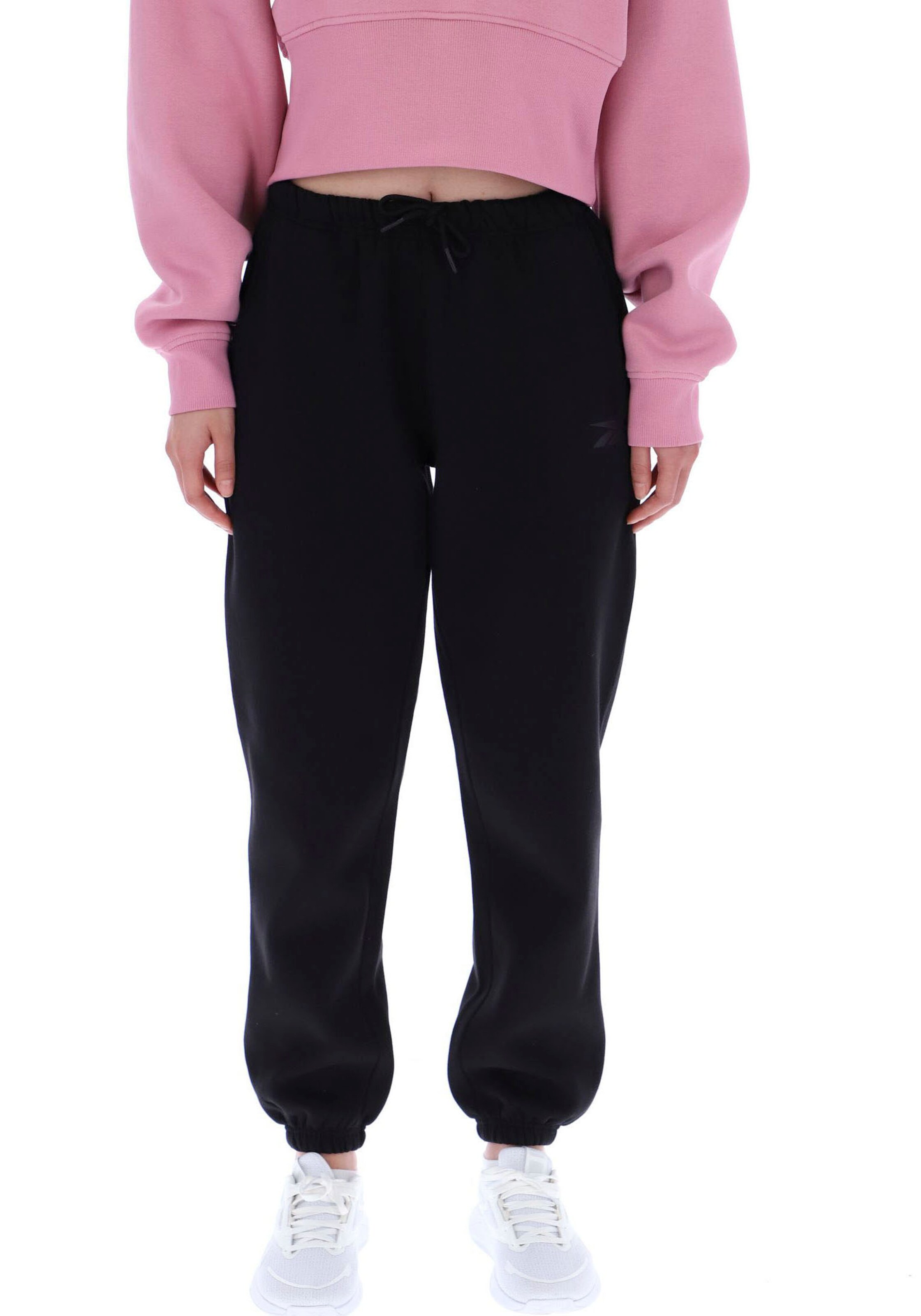 Reebok Tapered Pants in Black: front