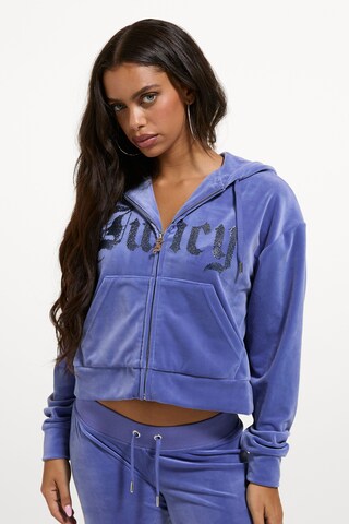 Juicy Couture Sweatjacke in Blau: Vorderseite