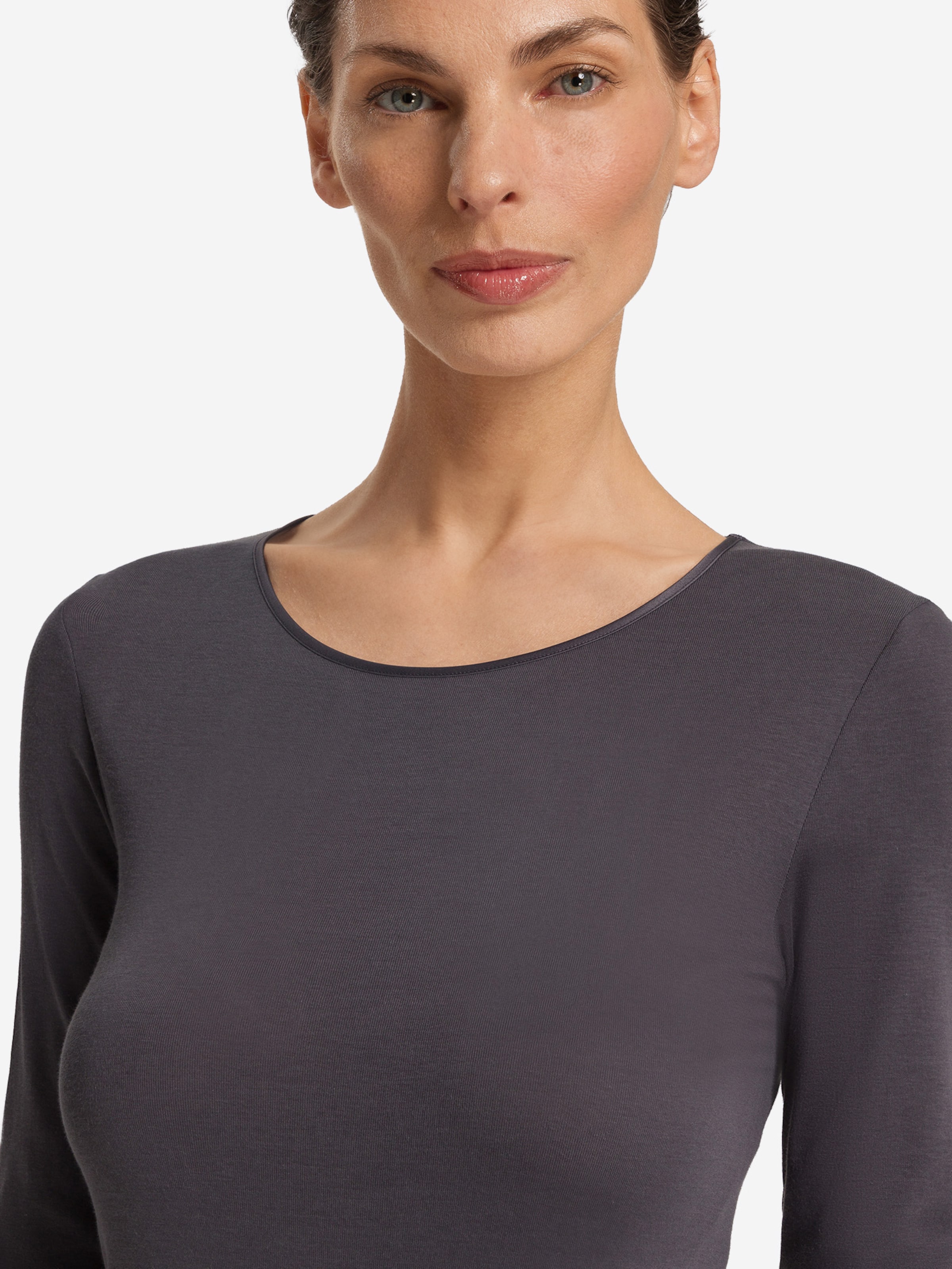 Hanro Undershirt ' Cotton Seamless ' in Grey