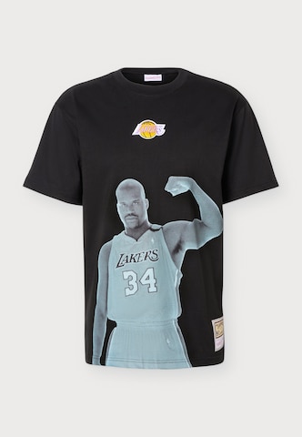 Mitchell & Ness T-Shirt 'NBA PLAYER LAKERS - O'NEAL' in Schwarz: Vorderseite