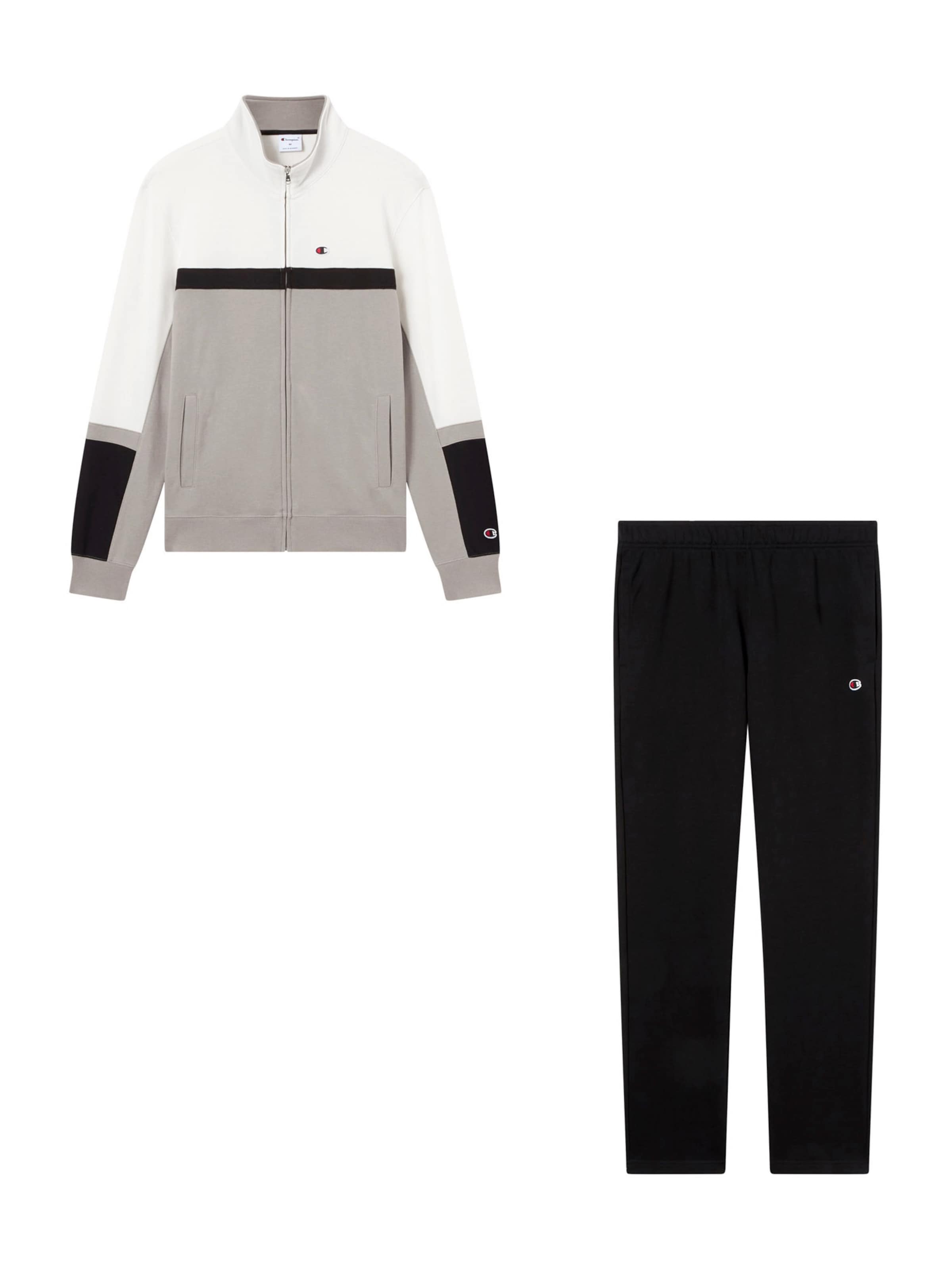 Champion Authentic Athletic Apparel Sweatsuit in Grey: front