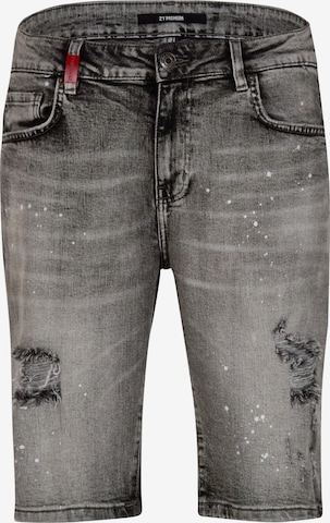 2Y Premium Slimfit Jeans 'Victor' in Grau: Vorderseite