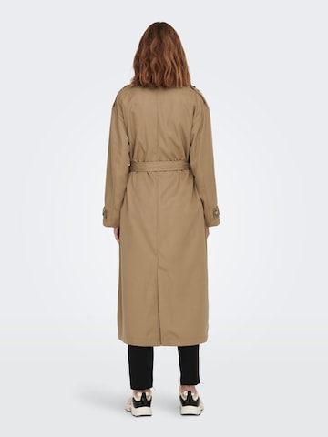 Manteau mi-saison 'Line' ONLY en marron