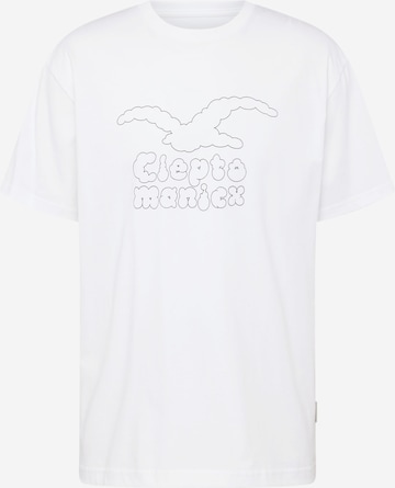 Cleptomanicx T-Shirt 'Clouds' in Weiß: predná strana