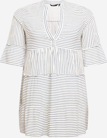 Vero Moda Curve Dress 'Heli' in White: front