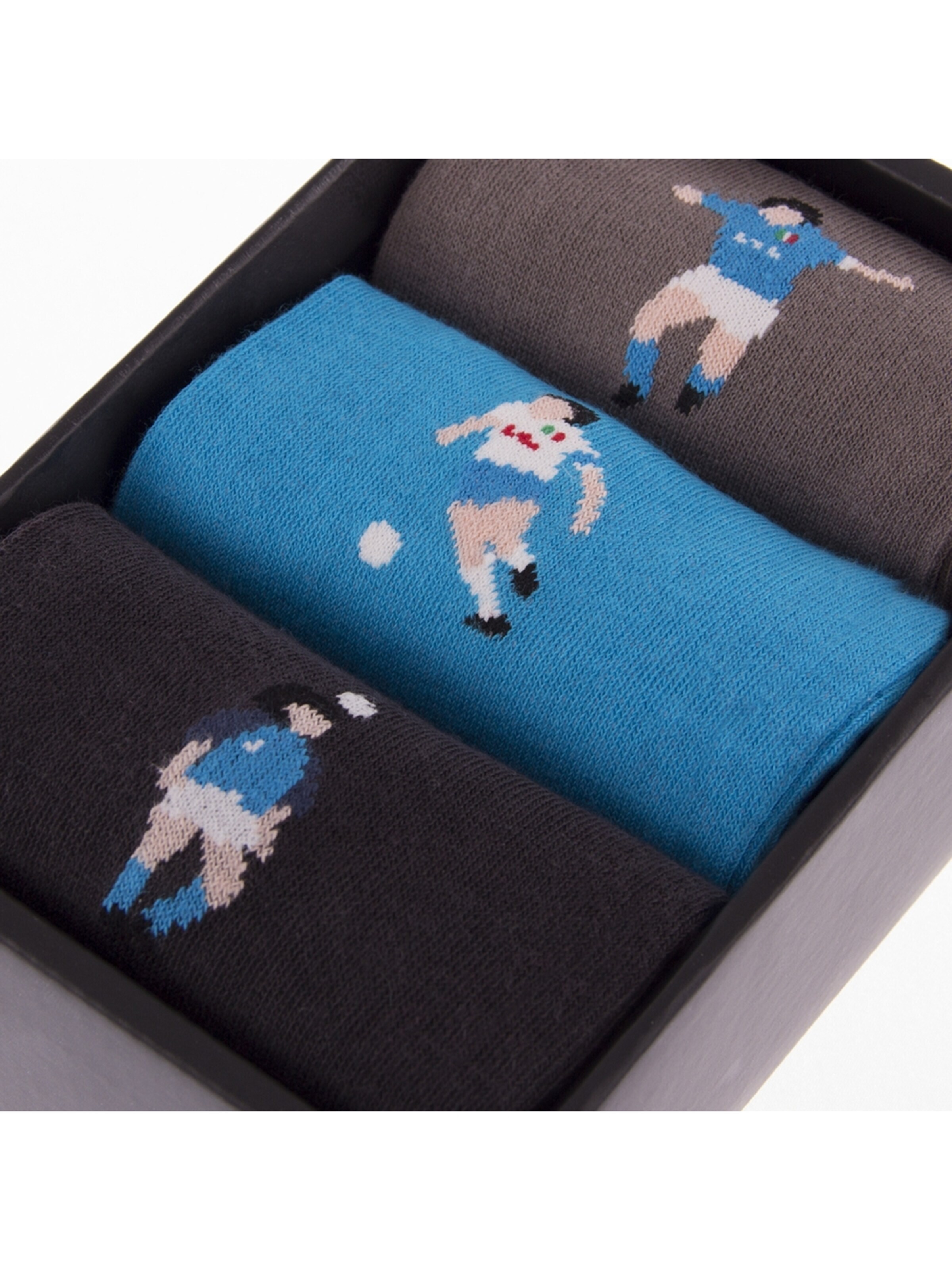 COPA FOOTBALL Kousen 'Maradona X COPA Napoli Sokken Box' in Zwart