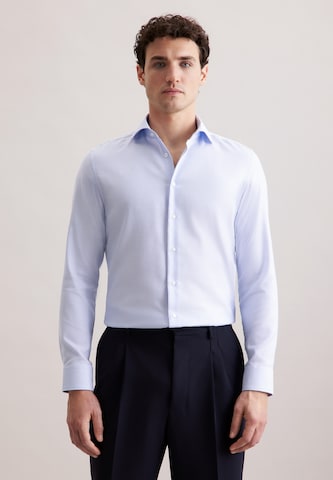 Coupe regular Chemise business 'SMART CLASSICS' SEIDENSTICKER en bleu : devant