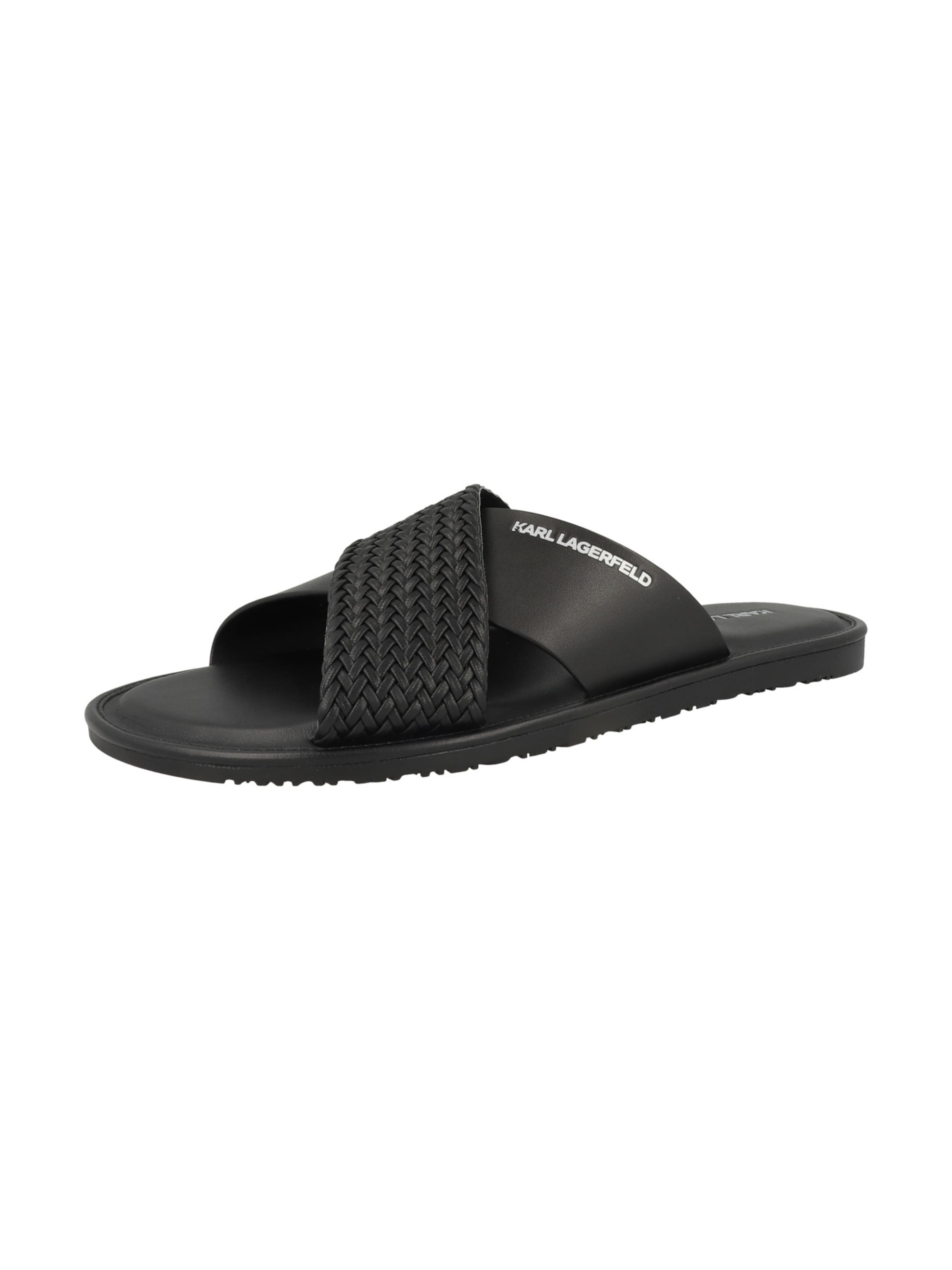 Karl Lagerfeld - Sapato aberto 'KASTOR IV' em preto: frente