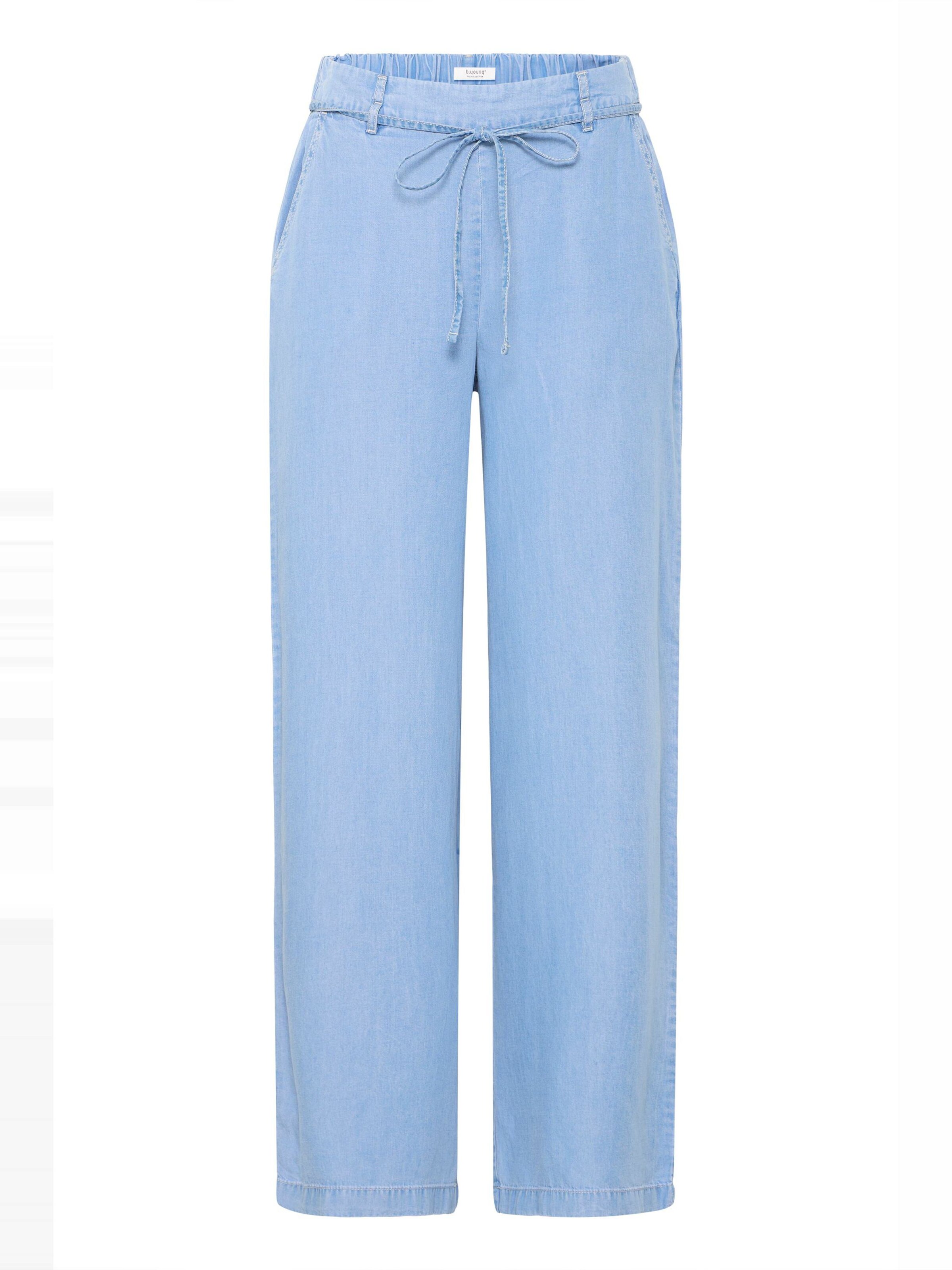 b.young Wide Leg Bukser 'BYKosmo' i blå: forside