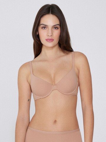 Tezenis Push-up Bra in Beige: front
