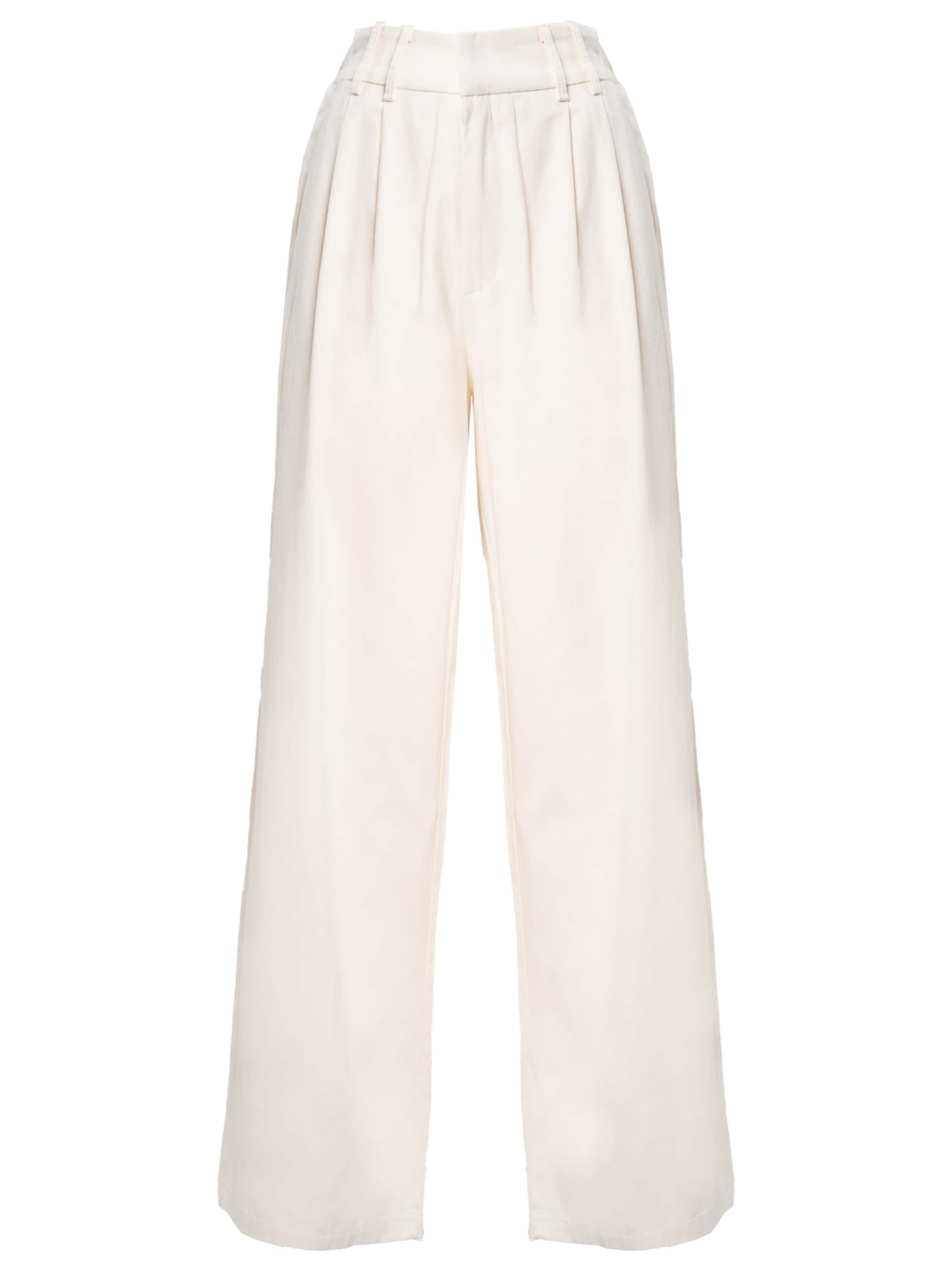 Pantaloni con pieghe Influencer di colore bianco, Visualizzazione prodotti