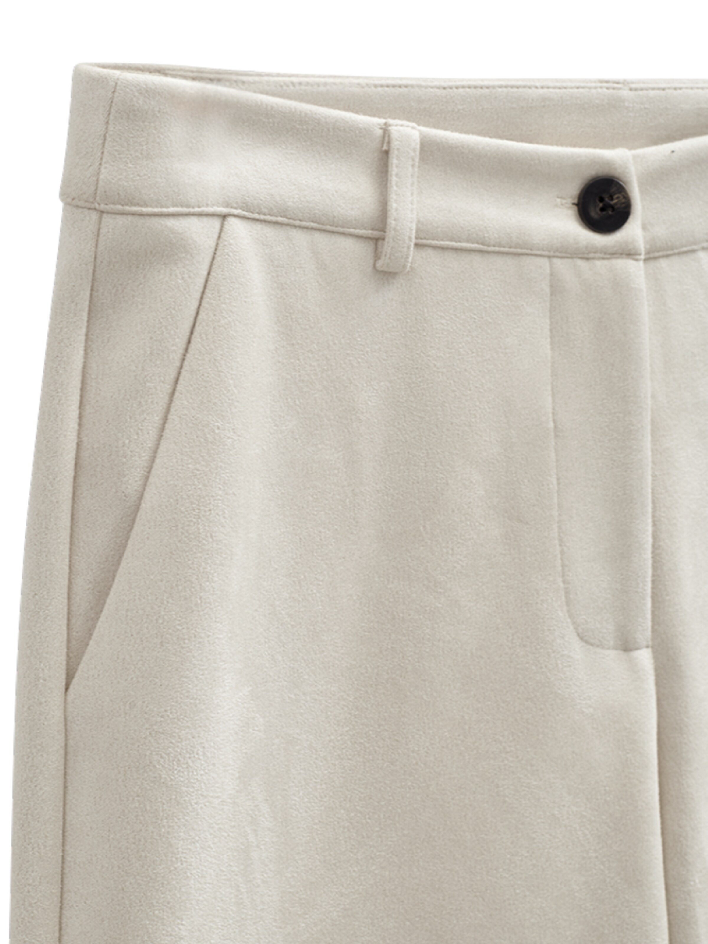 Freequent Regular Trousers 'FQDuva pants moonbeam' in White