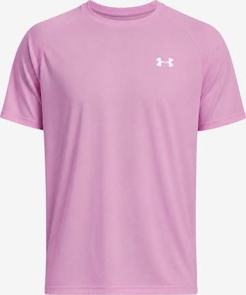 UNDER ARMOUR Performance Shirt 'Tech Textured SS' in Pink: front