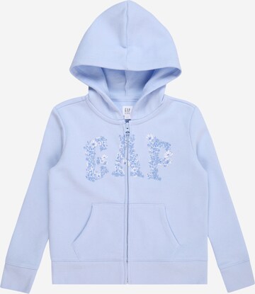 GAP Zip-Up Hoodie in Blue: front