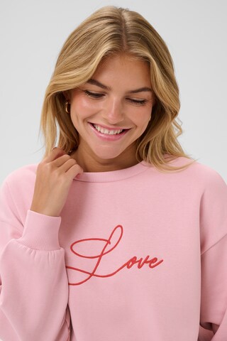 SAINT TROPEZ Sweatshirt 'ZlovinaSZ' in Pink