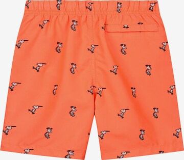 Shorts de bain 'Snoopy Happy Skater' Shiwi en orange