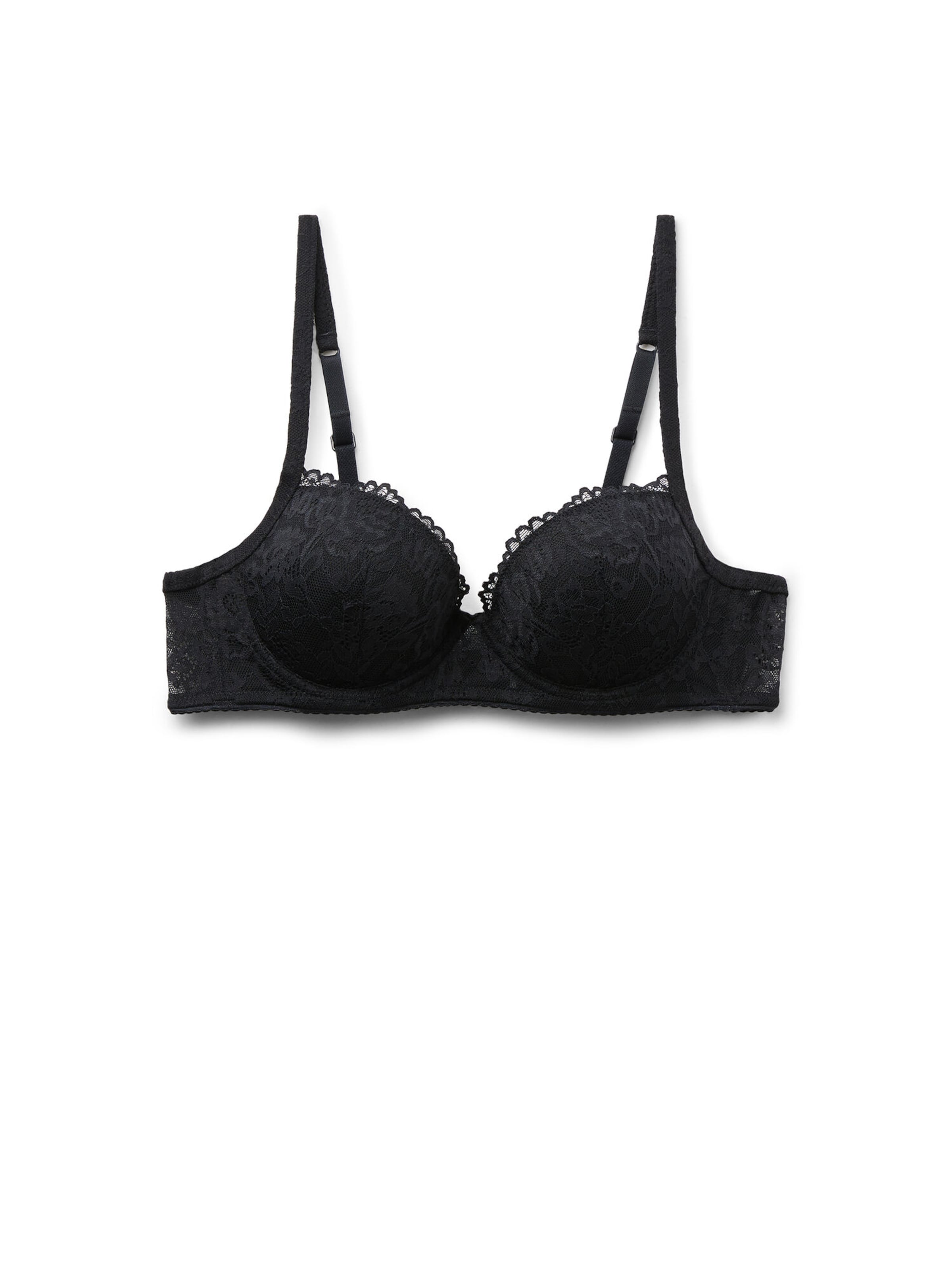 Tezenis T-shirt Bra in Black: front