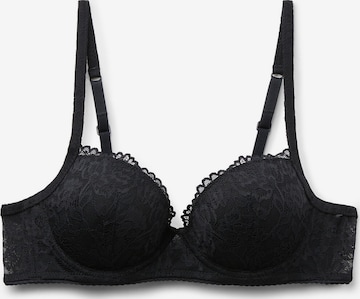 Tezenis T-shirt Bra in Black: front