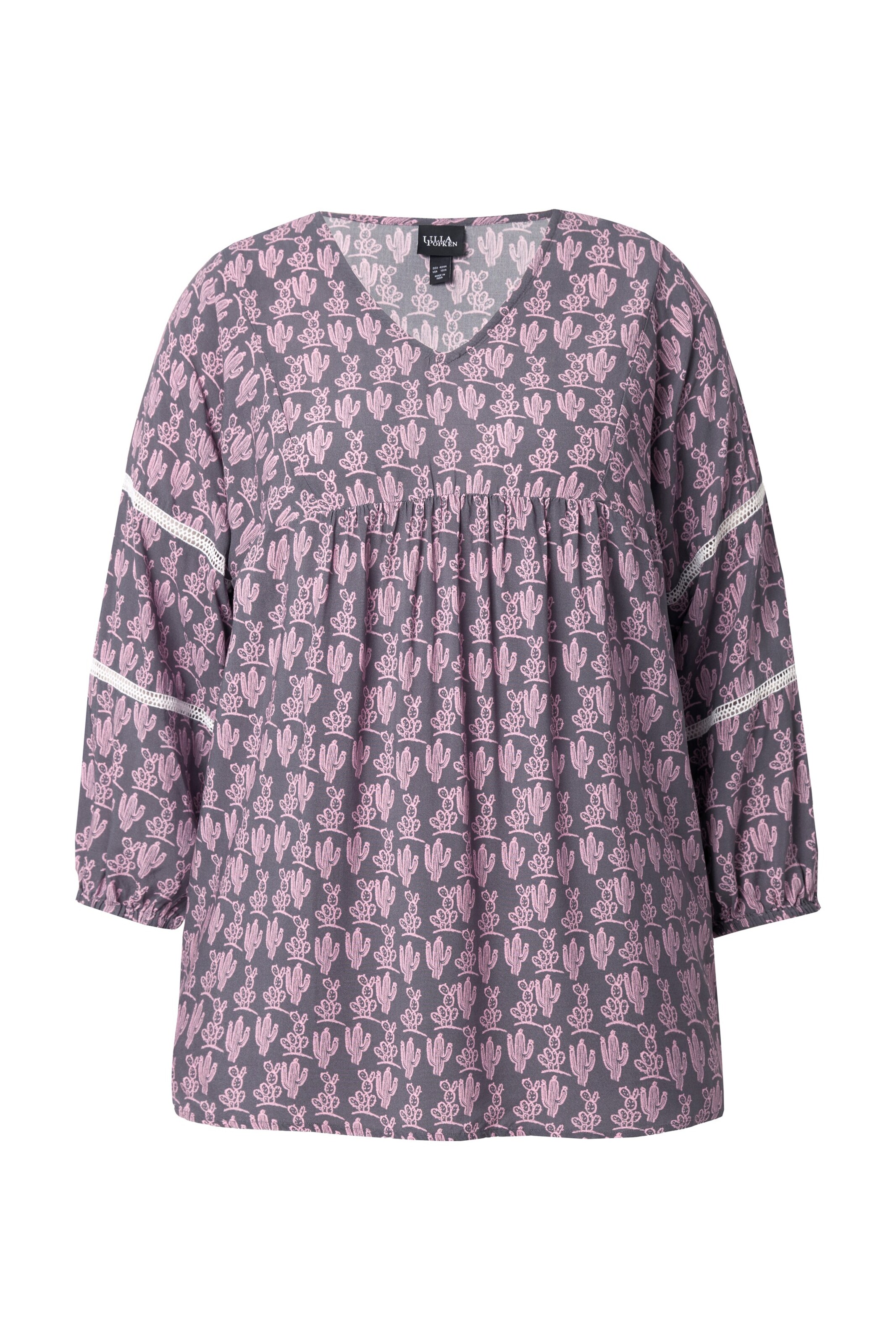 Ulla Popken Tunika in Lila: Vorderseite