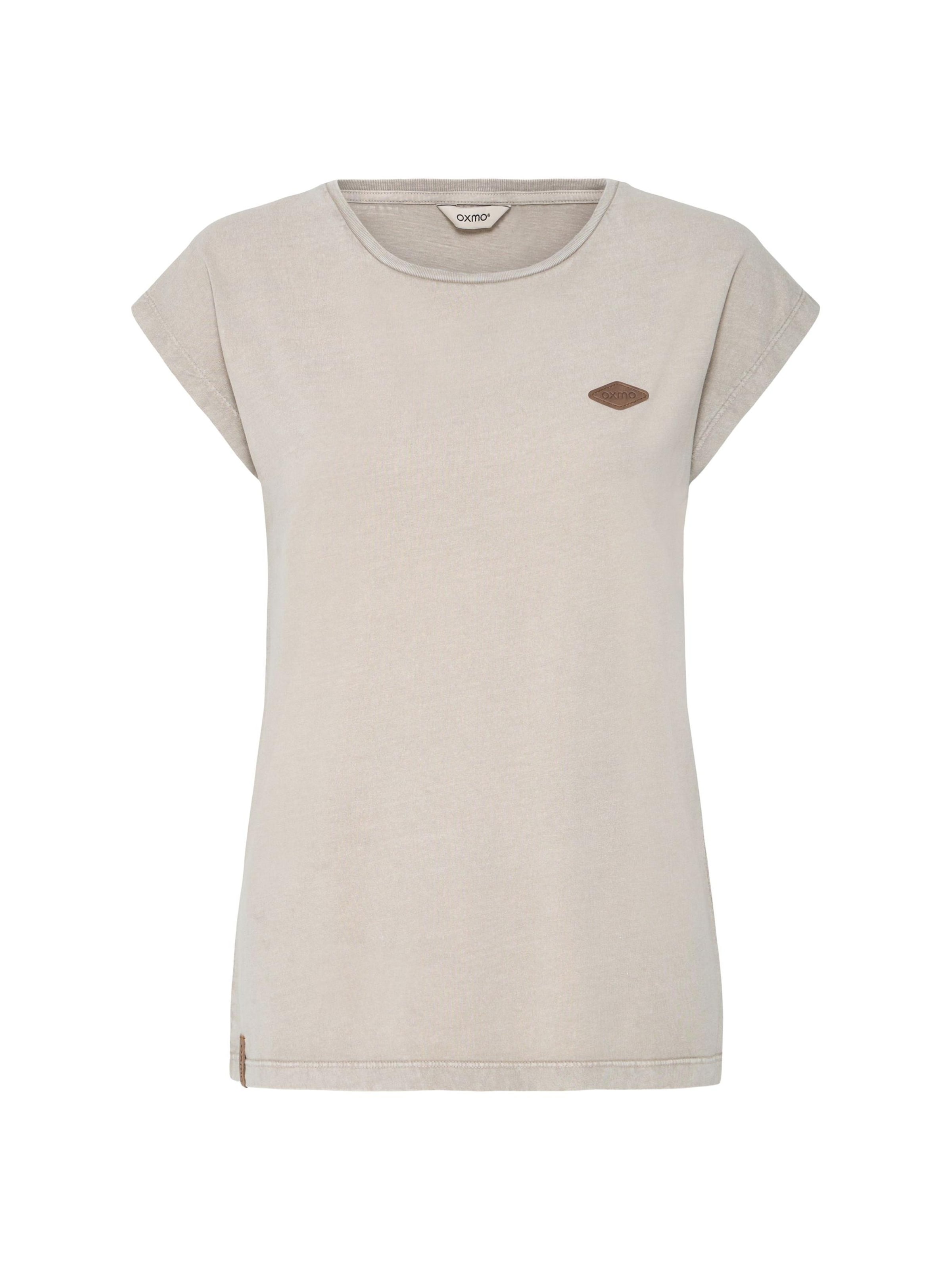 Oxmo Shirt ' OXSille ' in Beige: voorkant
