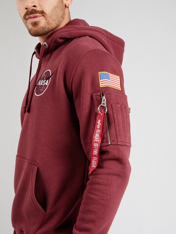 ALPHA INDUSTRIES Sweatshirt 'Space Shuttle' in Rot