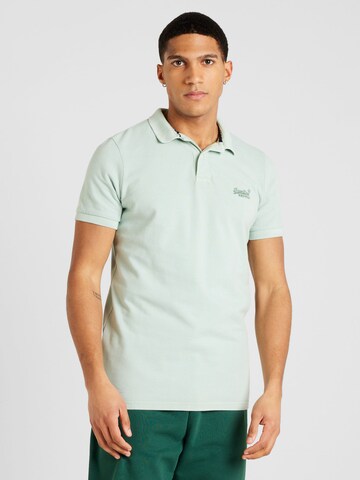 Superdry - Camisa em verde: frente