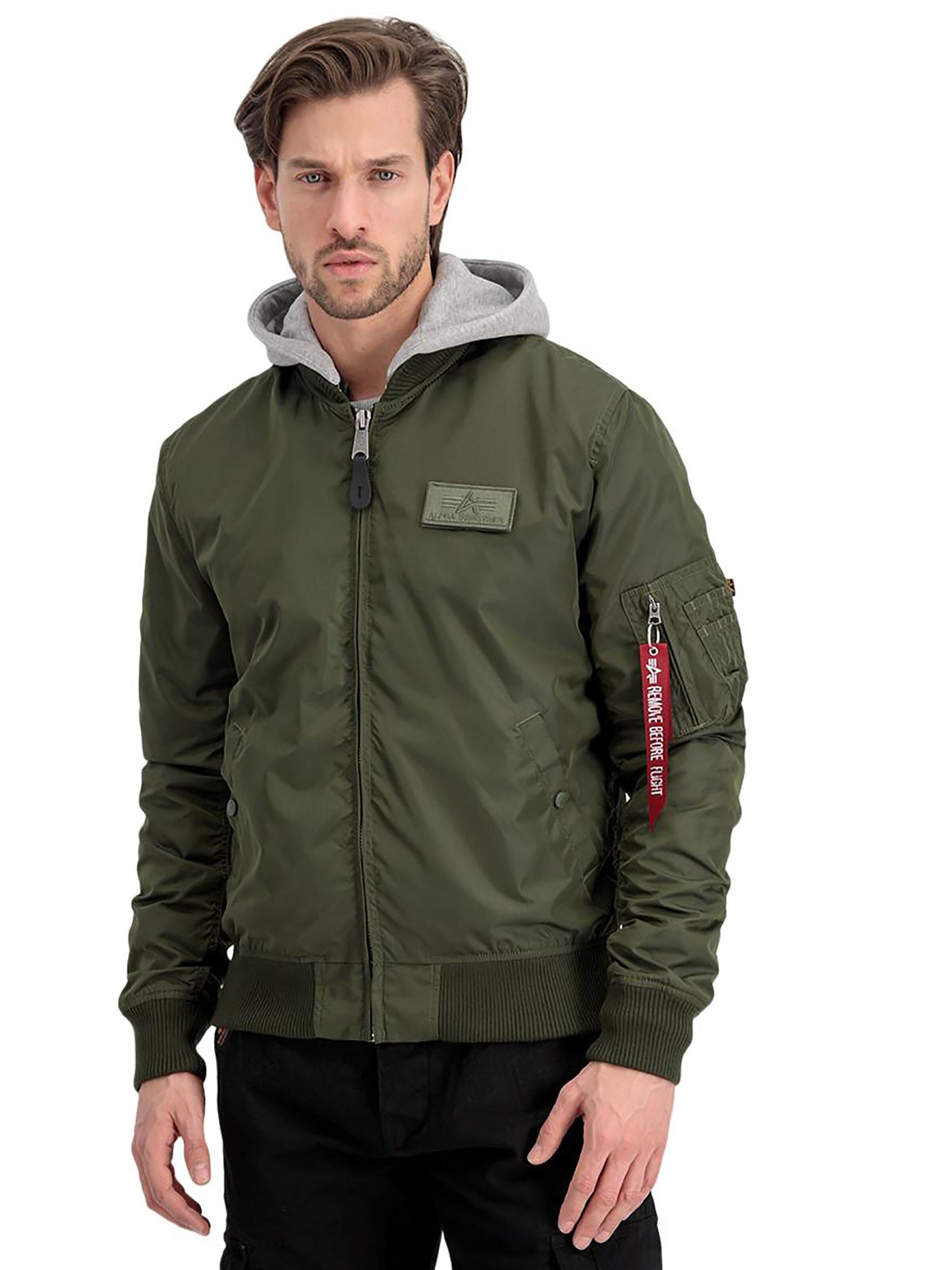 ALPHA INDUSTRIES Between-Season Jacket 'MA-1 TT' in Green