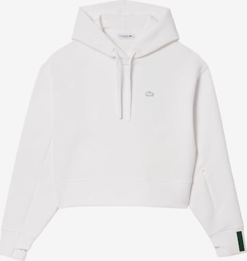 Felpa di LACOSTE in bianco: frontale