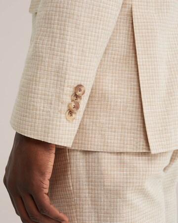 WE Fashion Slim fit Poslovni suknjič  | bež barva