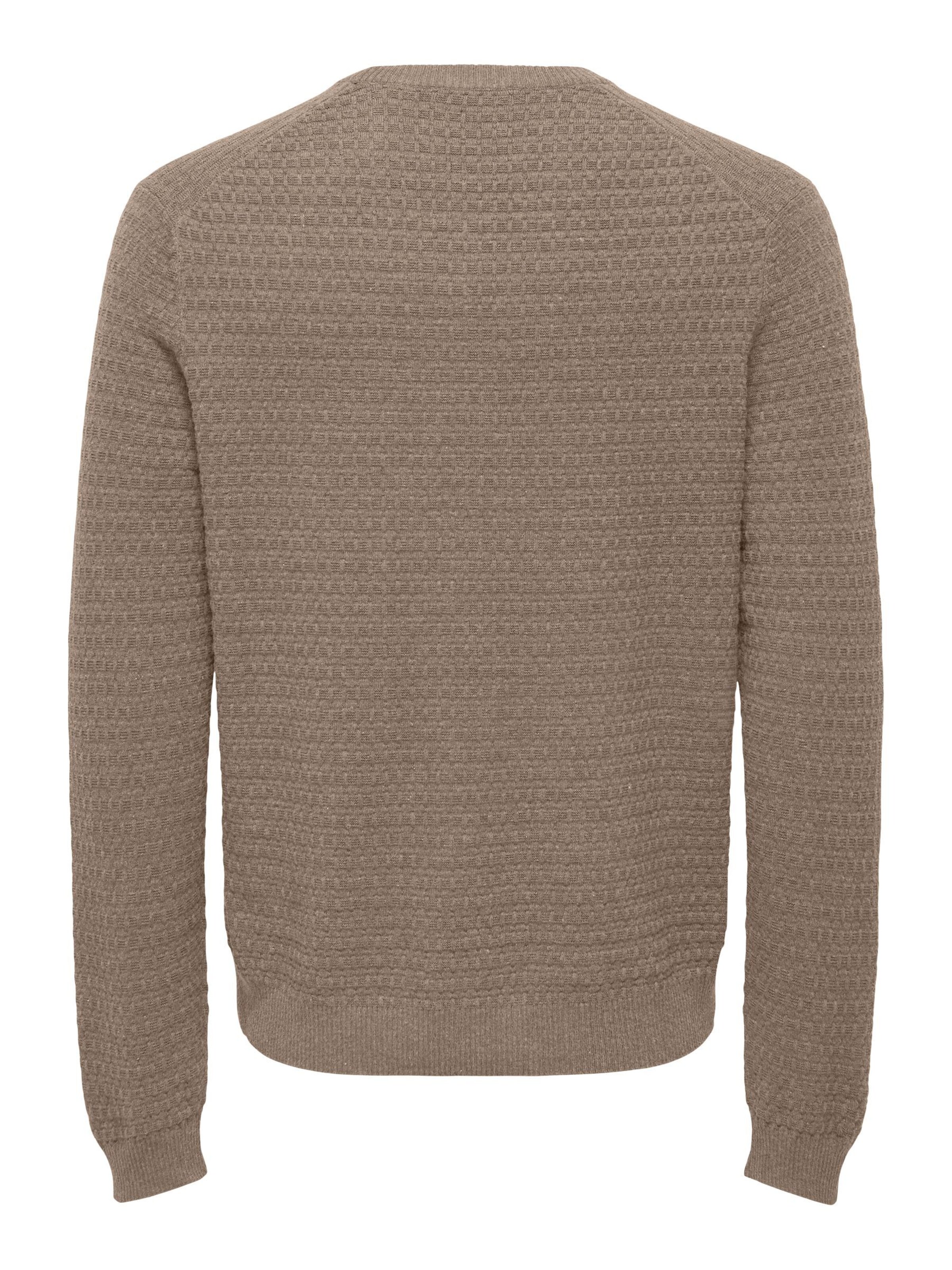 Pullover 'ONSLoui' di Only & Sons in marrone