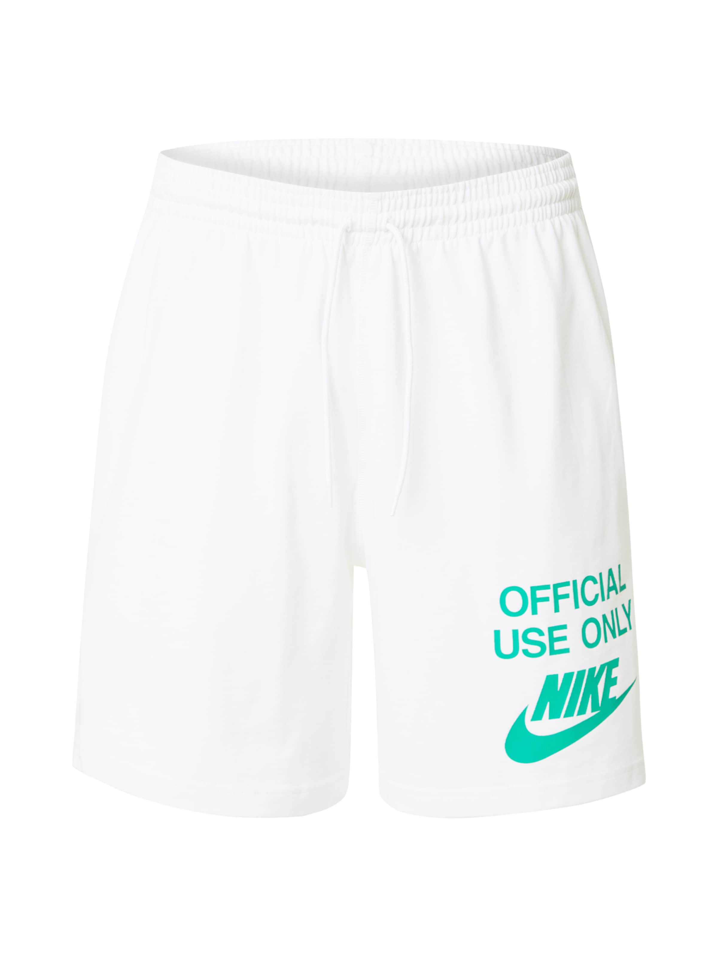 Nike Sportswear Loosefit Παντελόνι 'CLUB OFFICIAL' σε λευκό: μπροστά