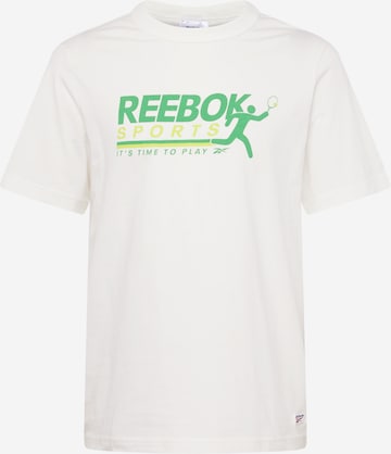 Reebok - Camisa funcionais em branco: frente