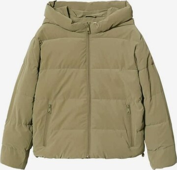 MANGO TEEN Winter Jacket 'seller' in Green: front