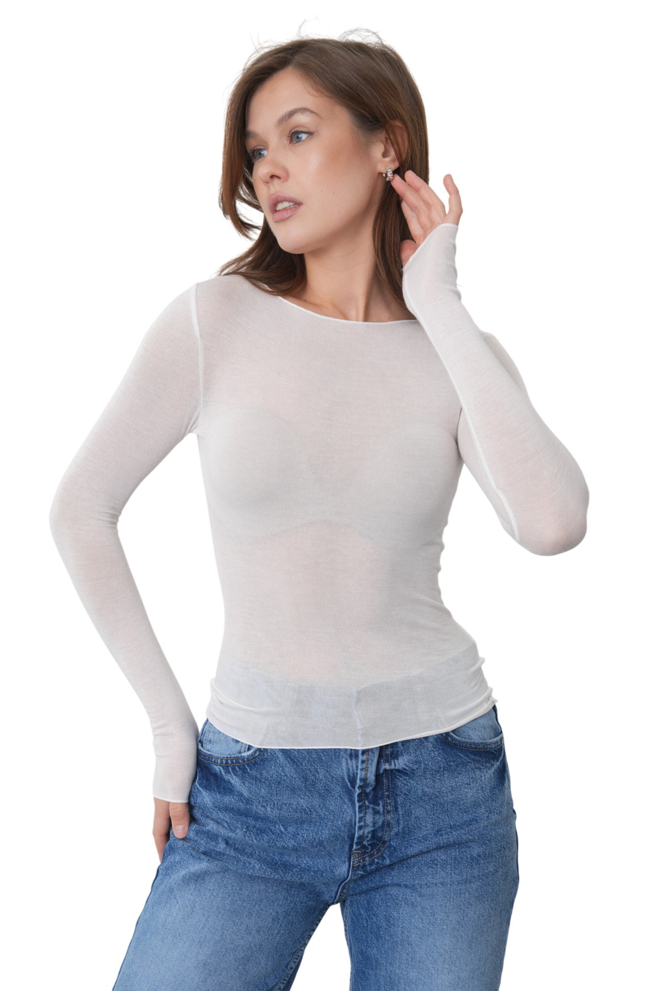 WOMAN VISION Shirt in Beige