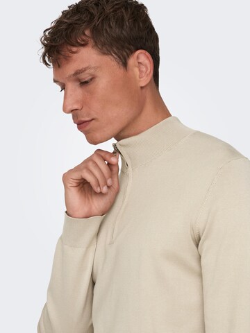 Only & Sons - Pullover 'Wyler' em cinzento