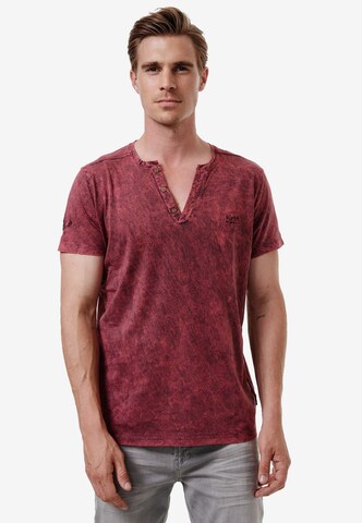 Rusty Neal Shirt in Rood: voorkant