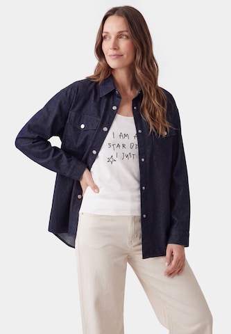 Veste mi-saison 'Maritim' usha BLUE LABEL en bleu : devant