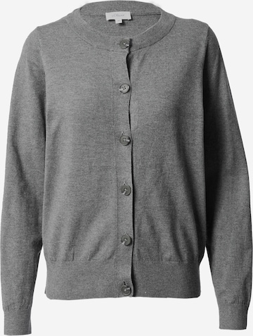 s.Oliver Knit Cardigan in Grey: front