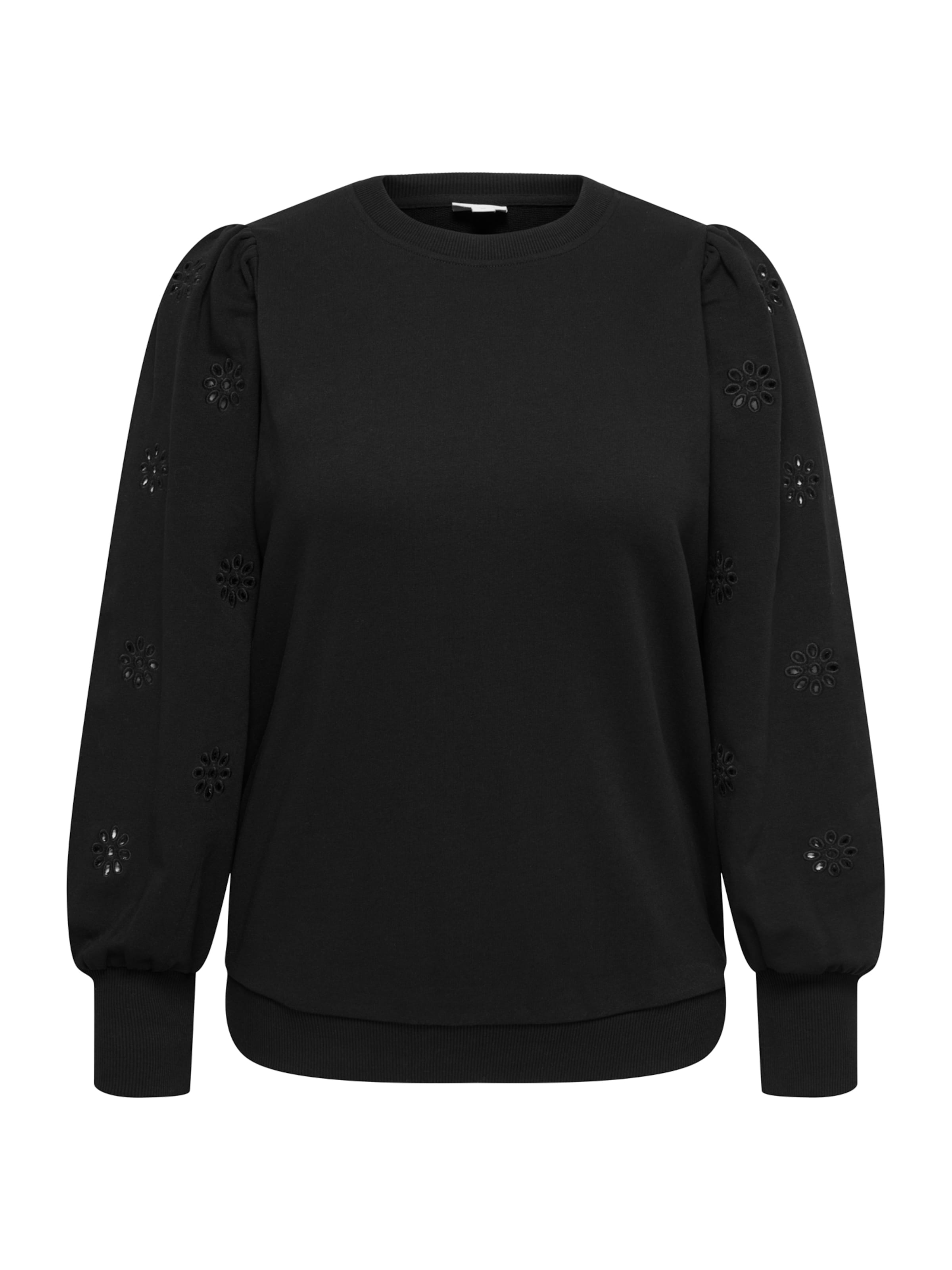 ONLY Carmakoma Μπλούζα φούτερ 'CARFemme' σε μαύρο: μπροστά