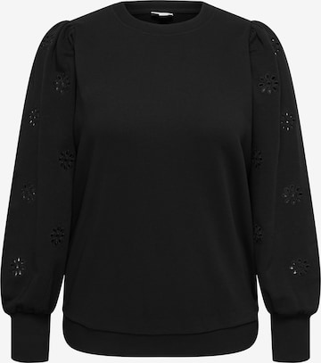 ONLY Carmakoma - Sudadera 'CARFemme' en negro: frente