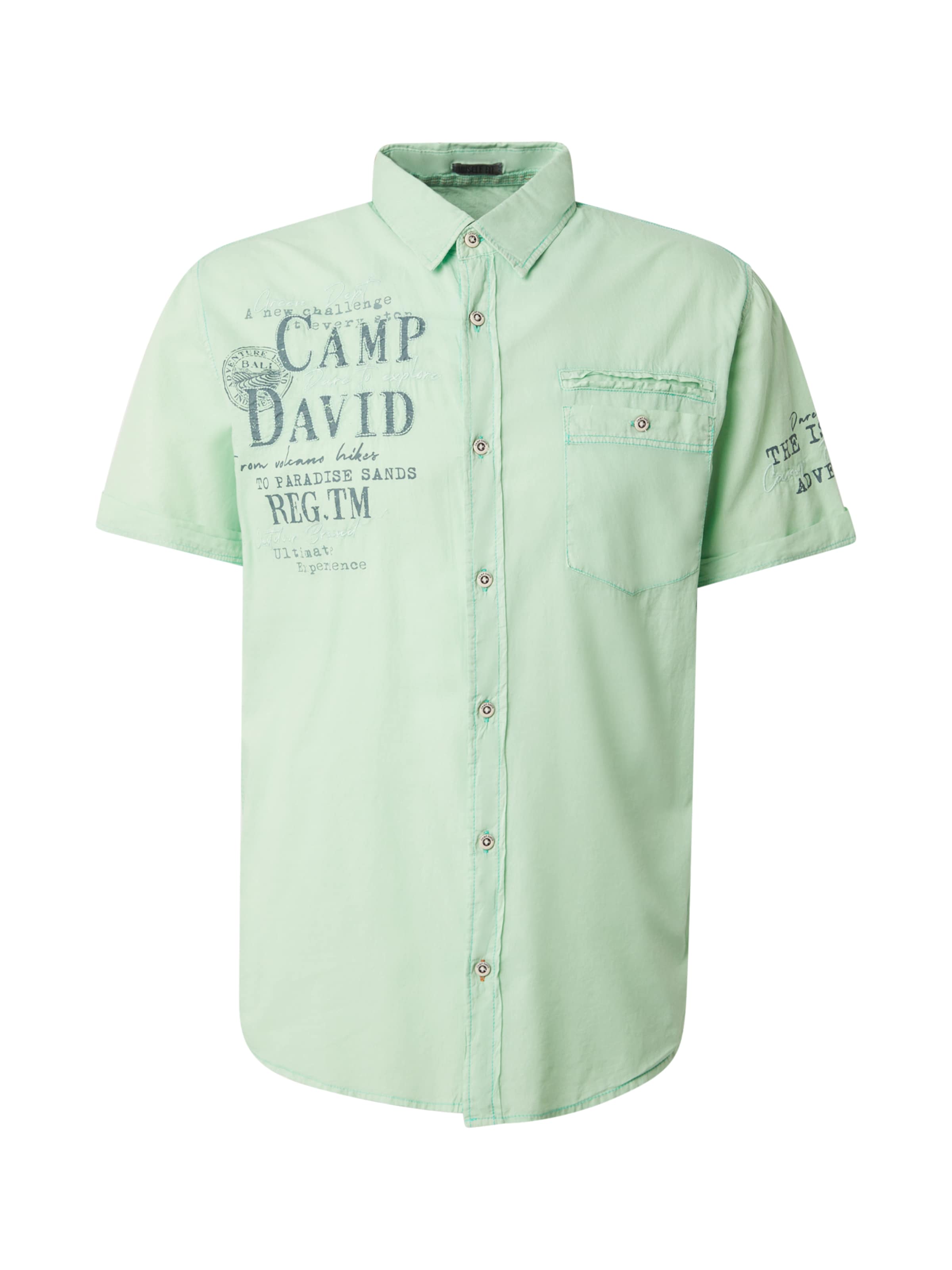 CAMP DAVID Slim fit Overhemd in Groen: voorkant
