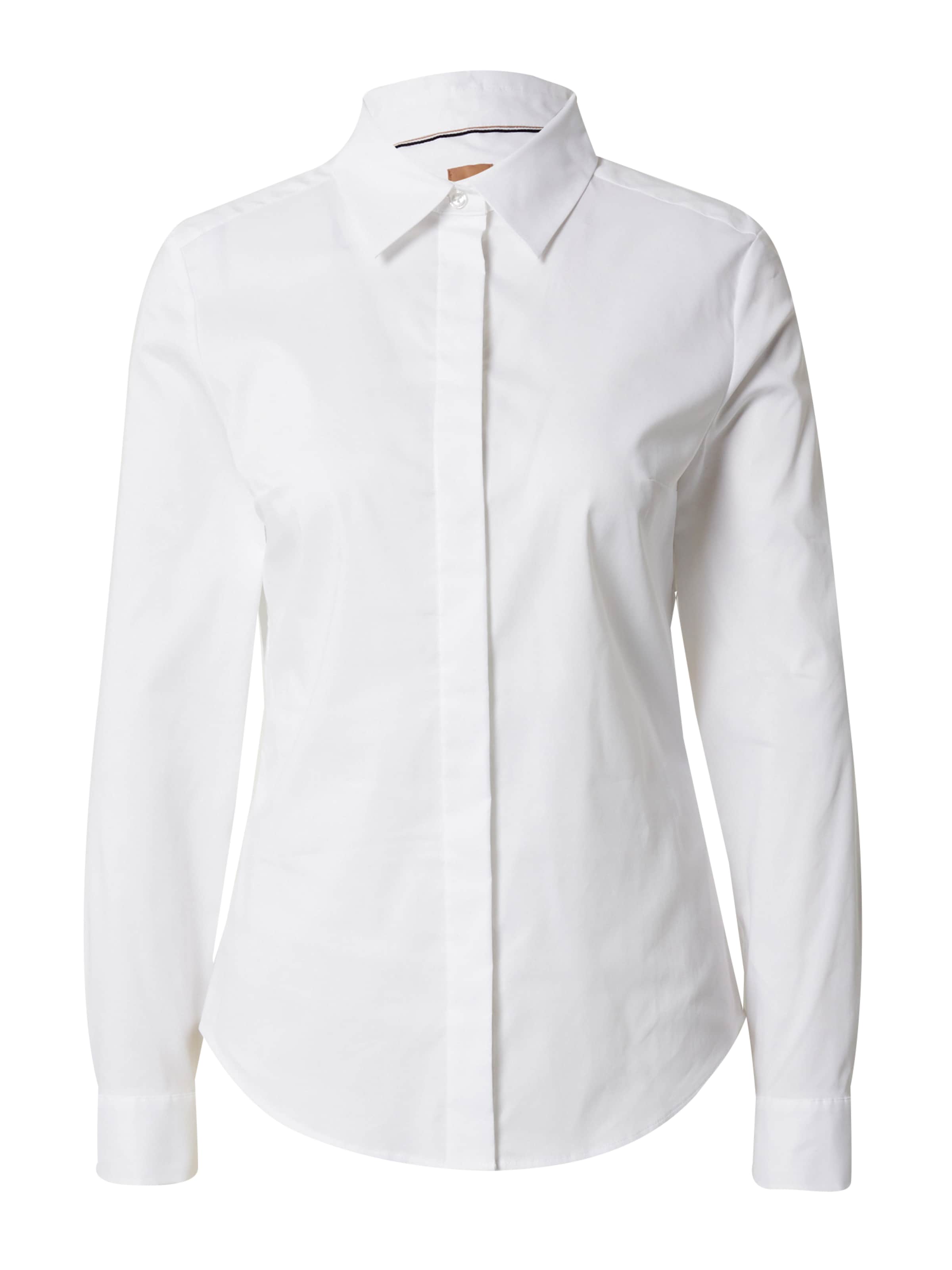 BOSS Bluse 'BEAMARA' i hvid: forside