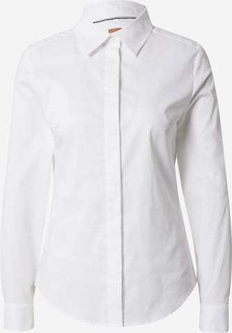 BOSS Black - Blusa 'BEAMARA' en blanco: frente