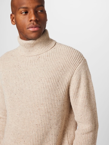 JACK & JONES Sweater 'BLURICH' in Beige