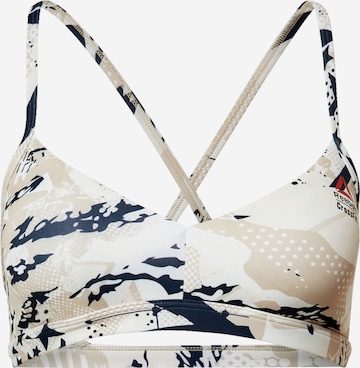 Soutien-gorge de sport Reebok en beige : devant